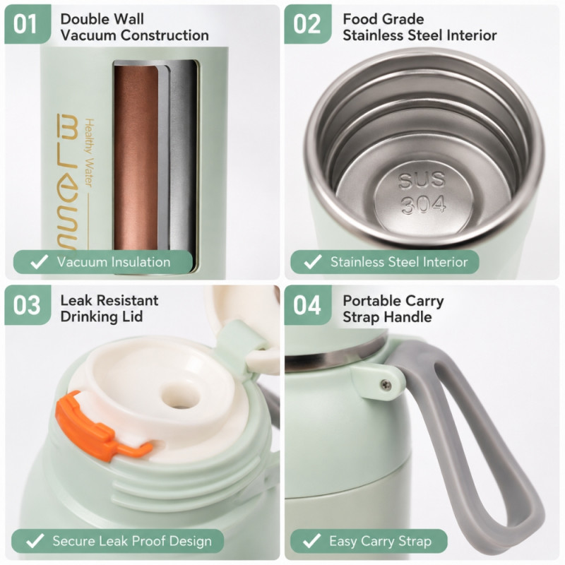 Vacuum Insulated Thermos Bottle - 700 ml