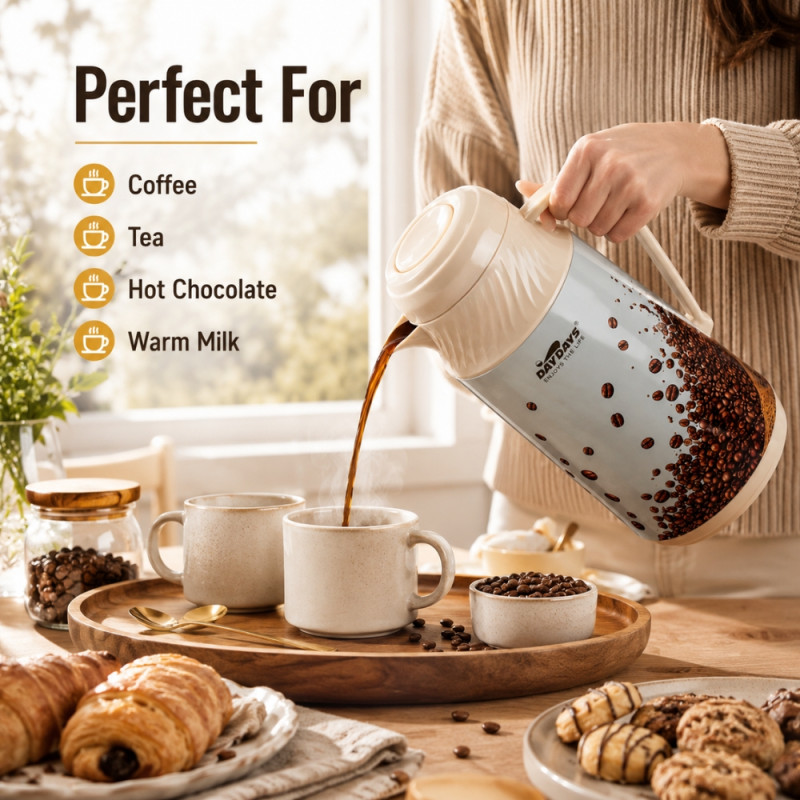 Superior vacuum flask – Brown Premium Quality (25x13cm)