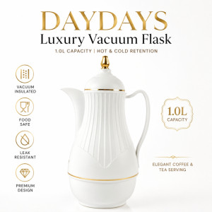 Elegant vacuum flask – White Premium Quality (32Cm)