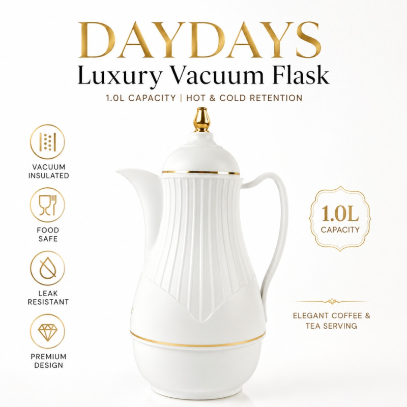 Elegant vacuum flask – White Premium Quality (32Cm)