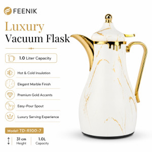 Stylish vacuum flask – White Premium Quality (31Cm)