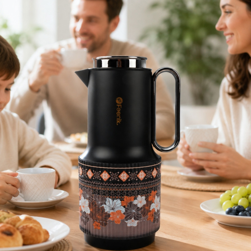 Master Edge Vacuum Flask Designed for Temperature Retention &amp; On-the-Go – Black (H-30, W-30 CM)