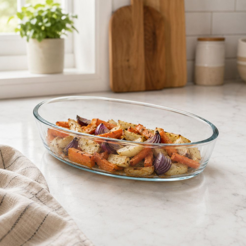 Glass Baking Dish – Transparent (4.5x13x20cm)