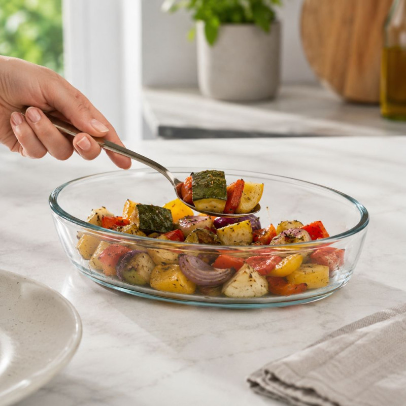 Glass Baking Dish – Transparent (4.5x13x20cm)