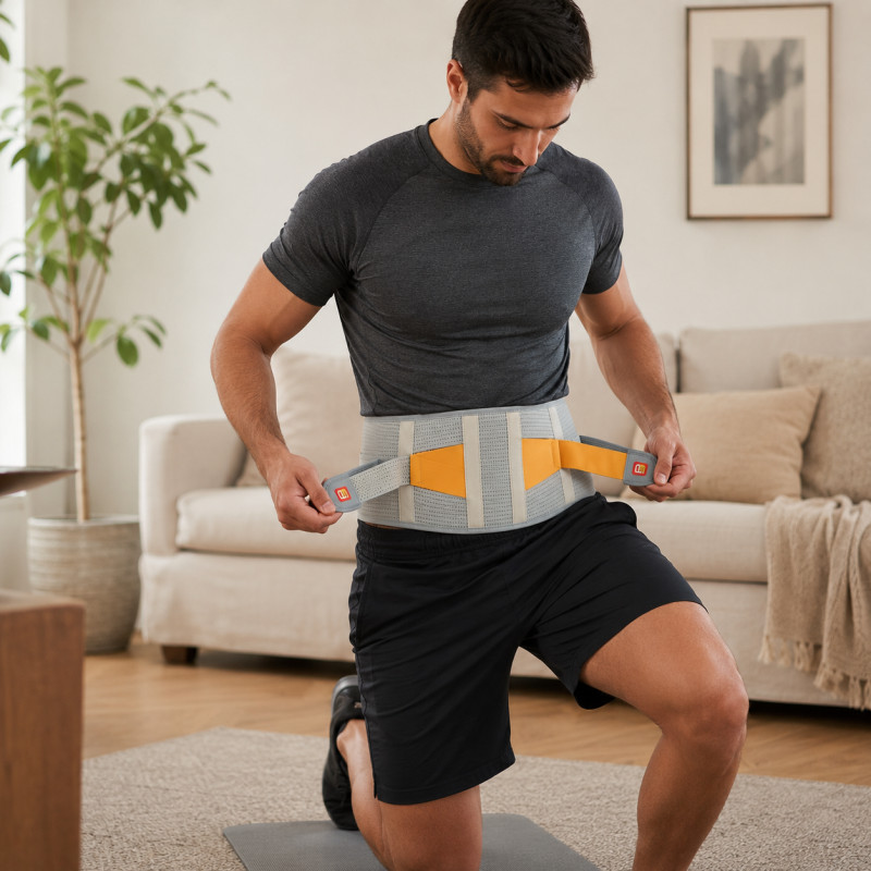 Perfect Comfort Waist Support Belt Designed for Health Care &amp; First Aid – Light Blue (L-110 CM)