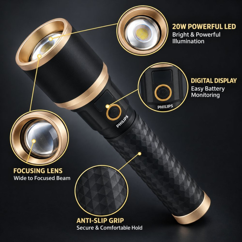 Philips Rechargeable Flashlight