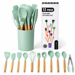Silicone Kitchen Set – Pale Green (28x9.5cm)