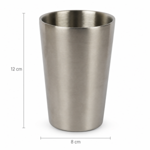 Stainless Steel Tumbler (8 oz) – Silver