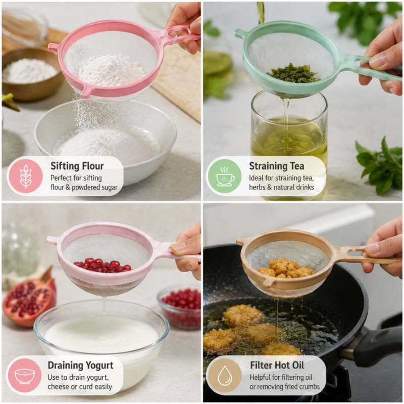 Plastic Strainer Set – Assorted (H-35.5cm X W-19)