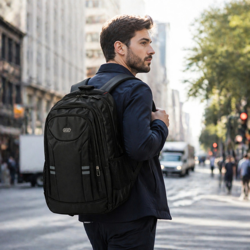 Urban Elite Commuter Backpack – Stealth Black (48cm)