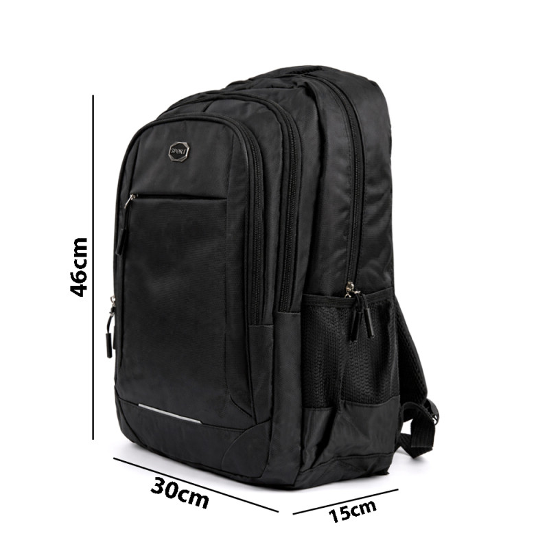 Urban Nomad Versatile Commuter Backpack – Classic Black (46cm)