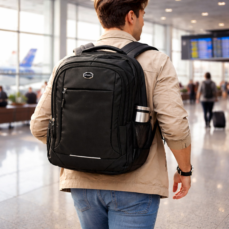 Urban Nomad Versatile Commuter Backpack – Classic Black (46cm)