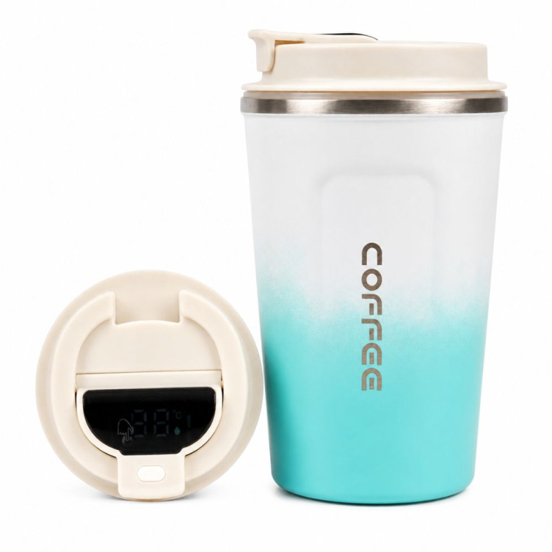 Professional Gradient Smart Thermos Coffee Mug – LED Temperature Display (350ml)