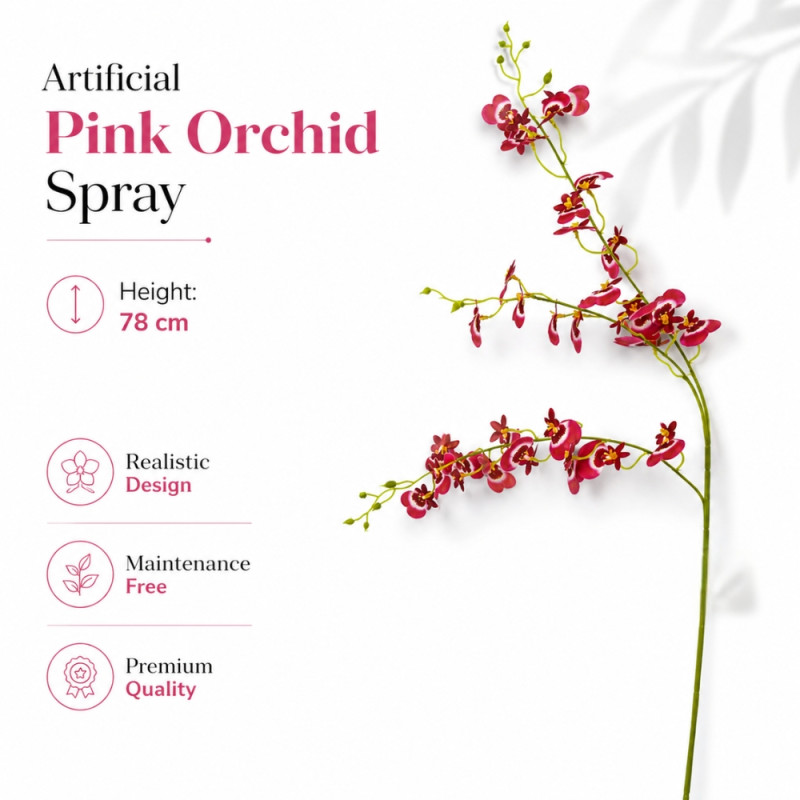 Quality Artificial Flower – Pink Premium Quality (78cm)