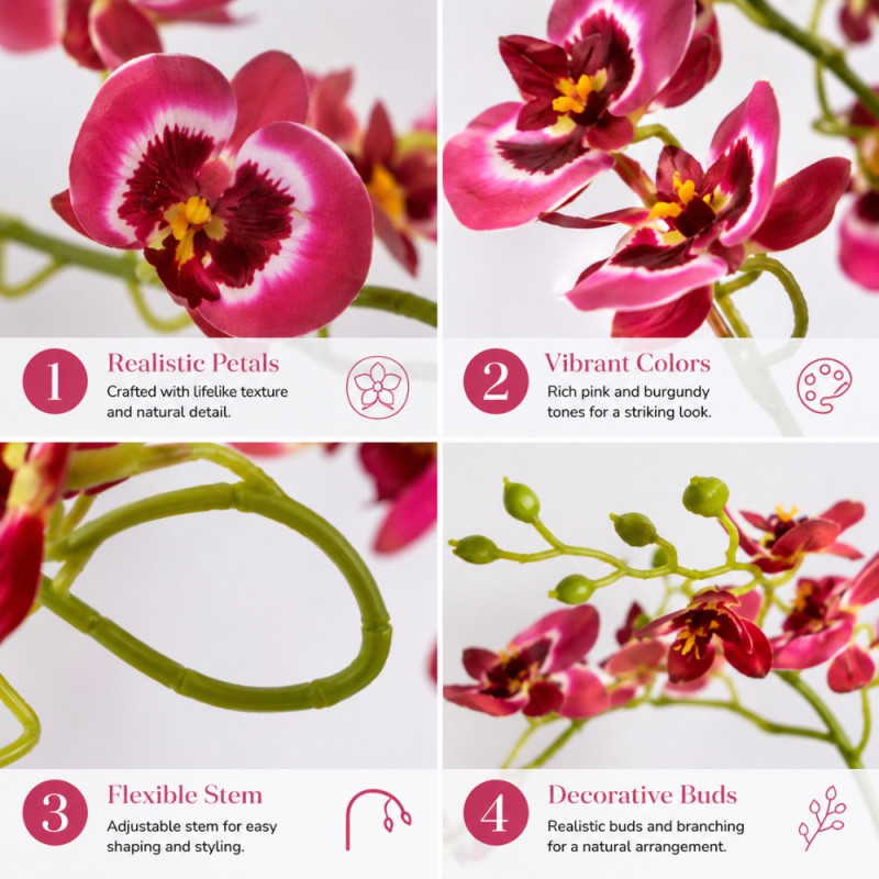 Quality Artificial Flower – Pink Premium Quality (78cm)