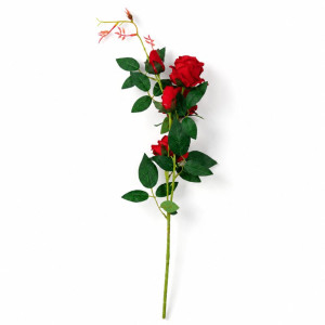 Scarlet Style Artificial Rose Stem Designed for Home Décor &amp; Event Styling – Red (H-100 CM)