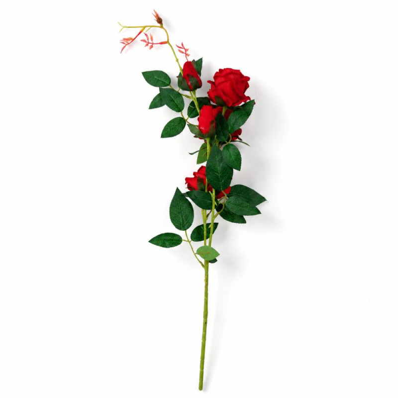 Scarlet Style Artificial Rose Stem Designed for Home Décor &amp; Event Styling – Red (H-100 CM)