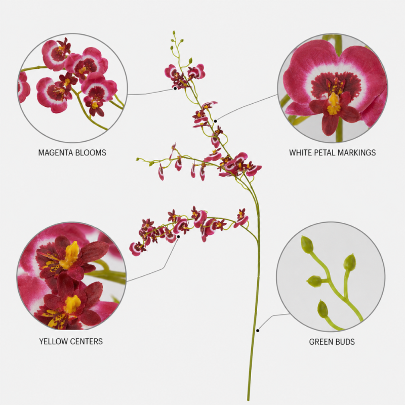 Artificial Orchid Flower Stem