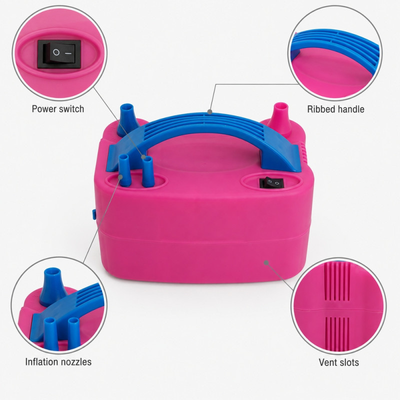ELECTRIC BALLON PUMP Electric Balloon Pump – Pink, Blue