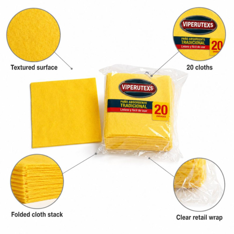 Cleaning Cloths Pack - 20pcs