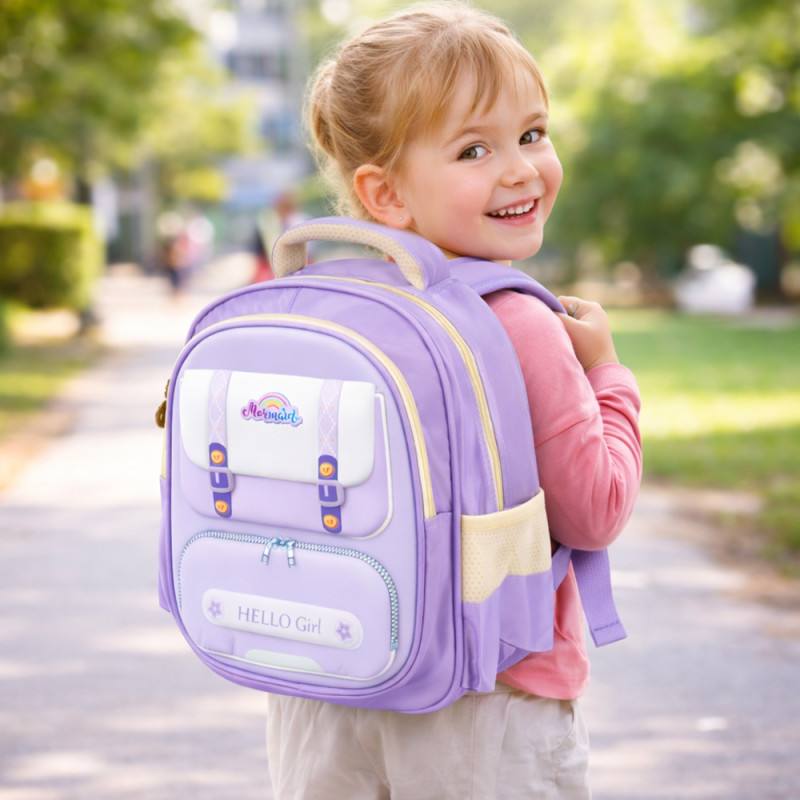 Kids' Mermaid School Bag – Dreamy Lavender (30cm)