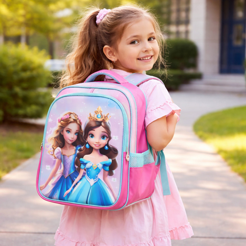 Kids Vibrant Explorer Backpack – Hot Pink (37cm)