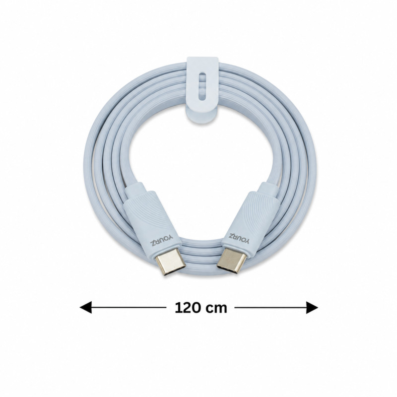 Bold Pick Charging Cable Designed for Seamless Device Connectivity – Light Blue (L-120 CM)
