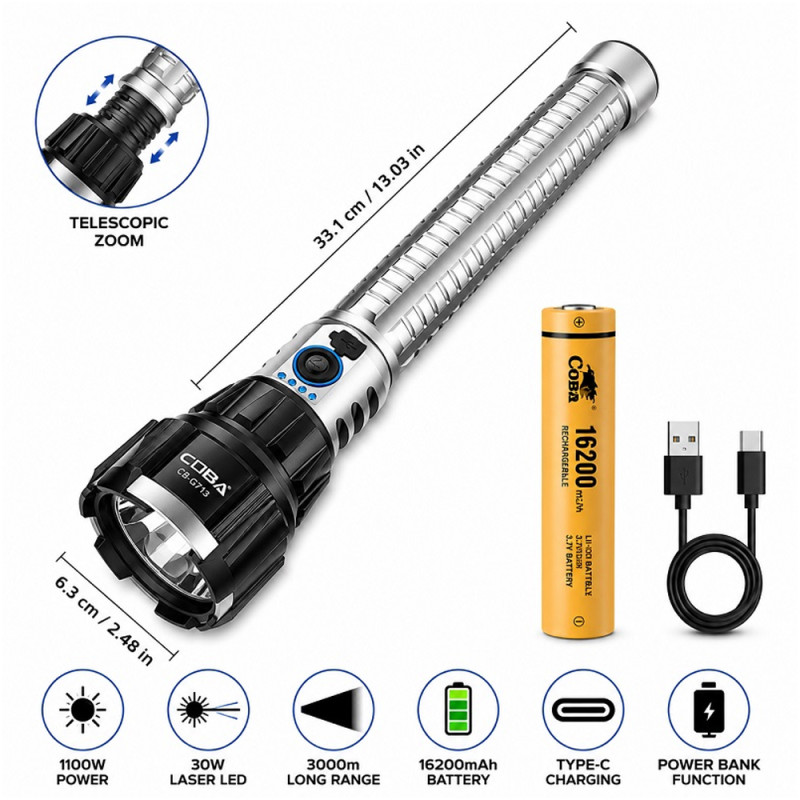 Cobra Rechargeable Flashlight