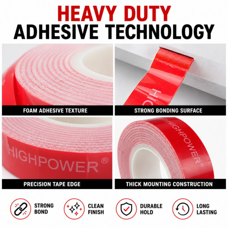 Spectrum Style Foam Tape Designed for Sealing & Repair Solutions – Multiple Color (H-5 cm, W-1.5 cm)