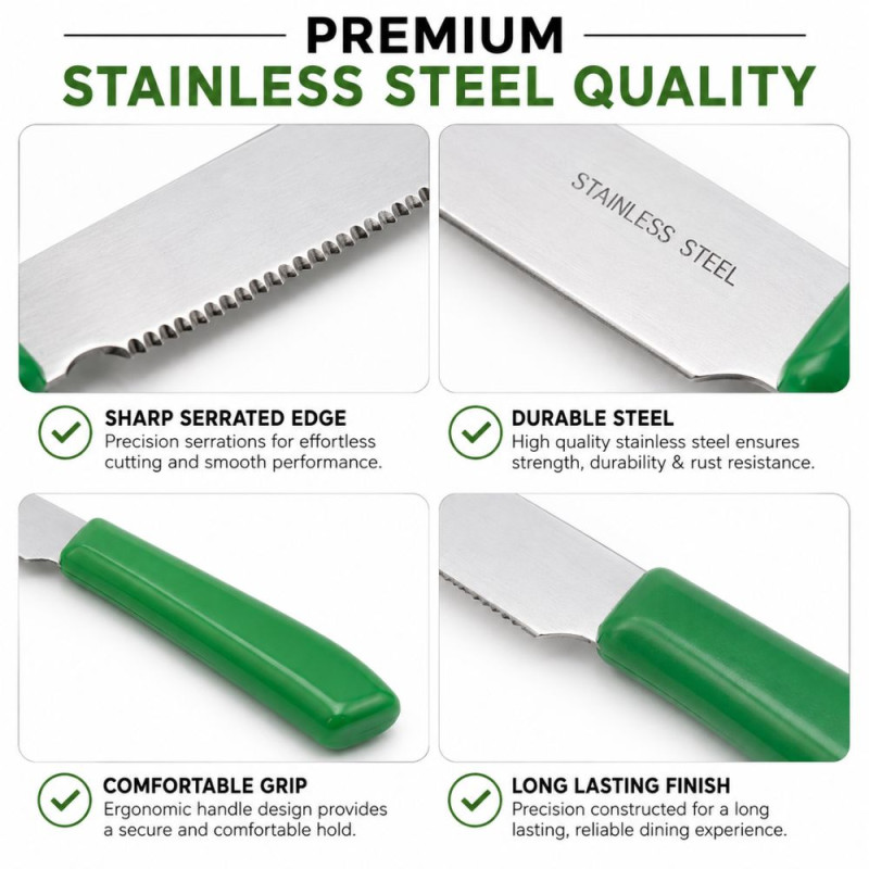 Stainless Steel Fruit Knife Set - 3 pcs