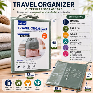 Graceful Pro Storage Box Designed for Home Organization &amp; Storage – Forest Green (H-45, W-36, L-45 CM)