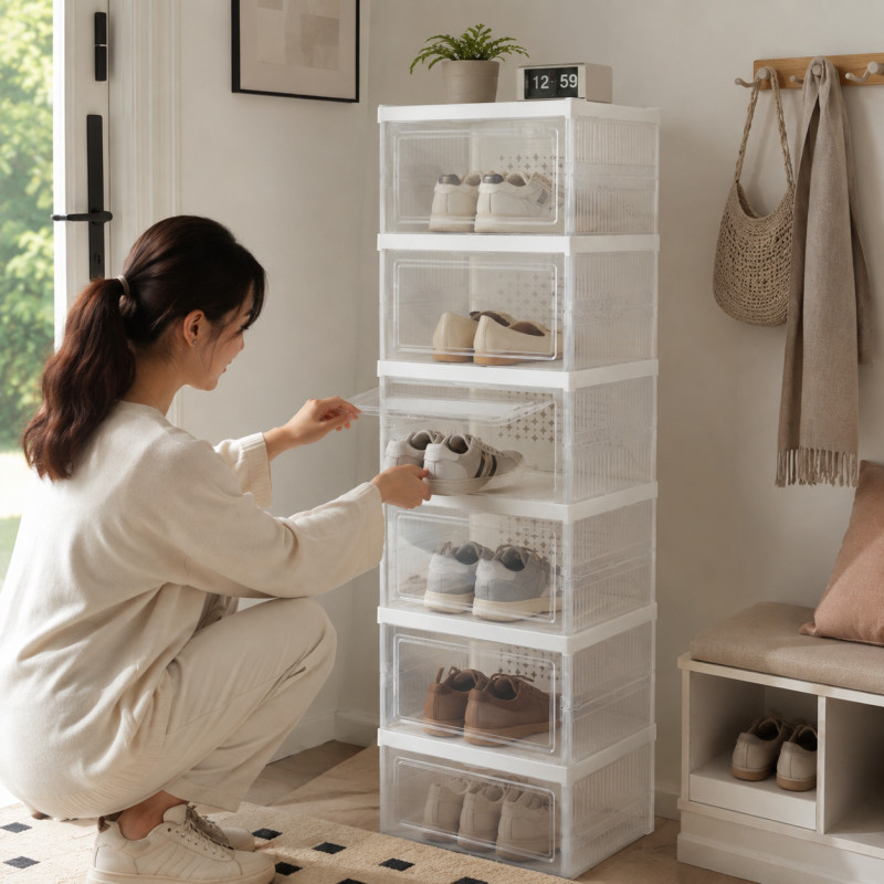 Folding Shoe Cabinet