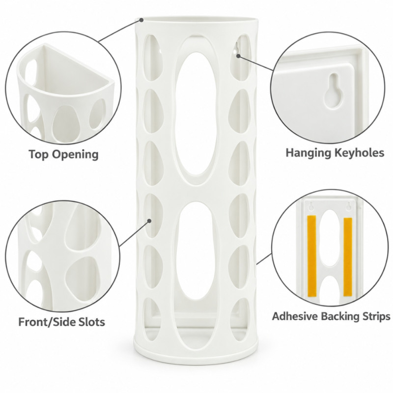 Wall-Mounted Trash Bin