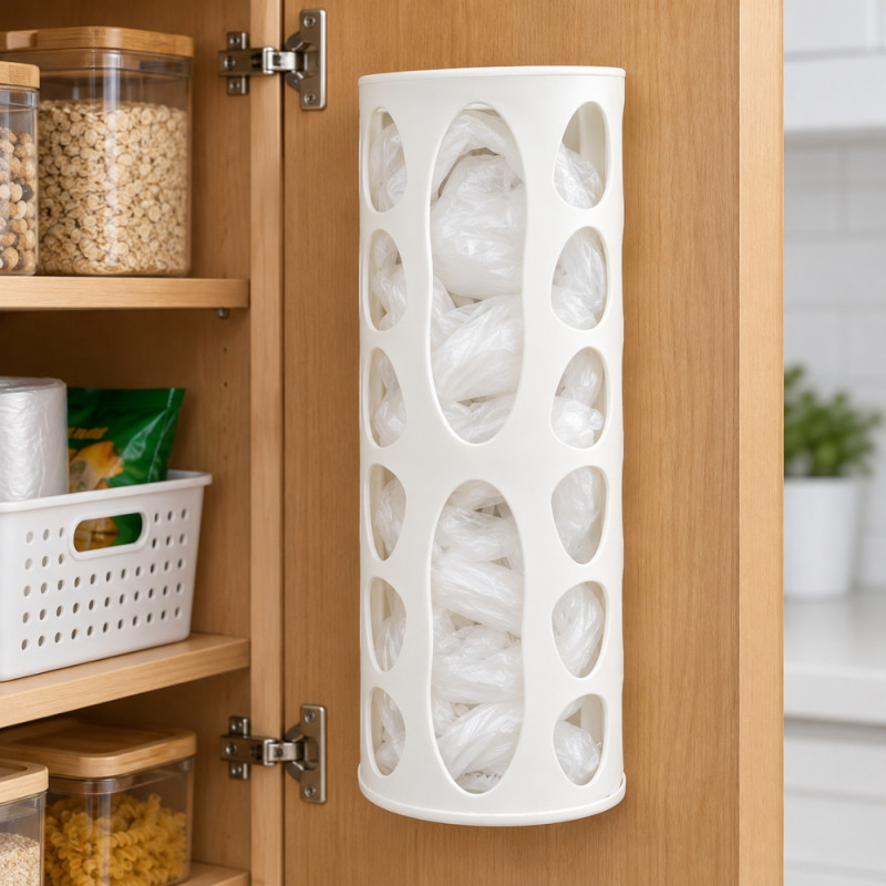 Wall-Mounted Trash Bin