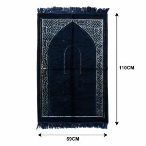 Coral Bright Prayer Mat Designed for Spiritual Practice & Comfort – Orange (H-110 x W-70 CM)