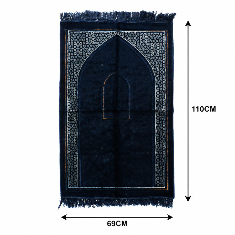Coral Bright Prayer Mat Designed for Spiritual Practice & Comfort – Orange (H-110 x W-70 CM)
