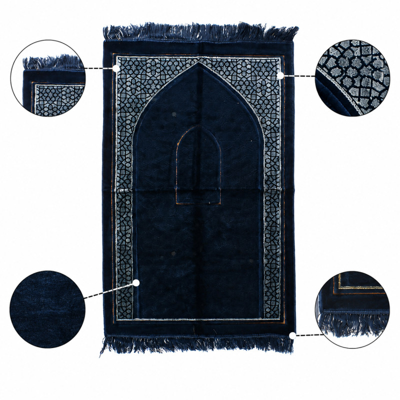 Coral Bright Prayer Mat Designed for Spiritual Practice & Comfort – Orange (H-110 x W-70 CM)