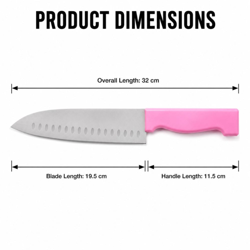 Essential Style Serrated Bread Knife Designed for Precision Cutting &amp; Crafting – Silver (L-32 CM)