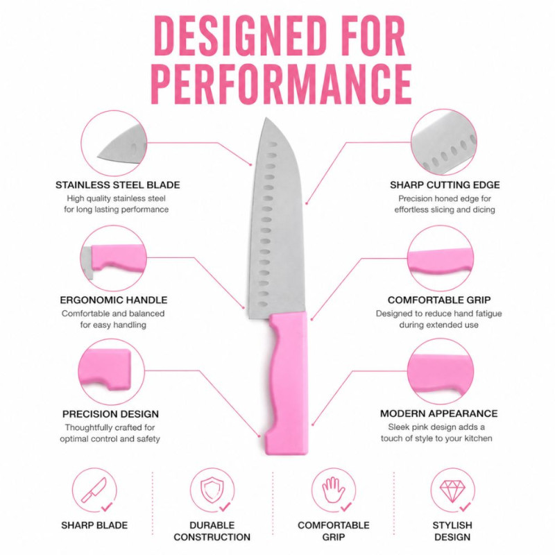 Essential Style Serrated Bread Knife Designed for Precision Cutting &amp; Crafting – Silver (L-32 CM)