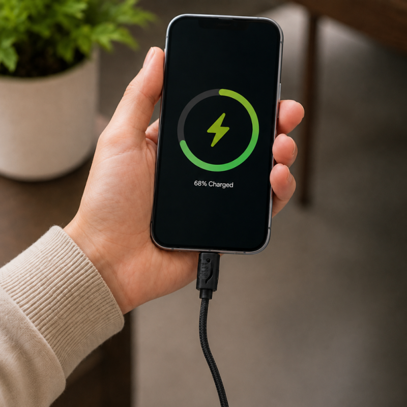 Type C to C 60W Fast Charging Data Cable - 20cm