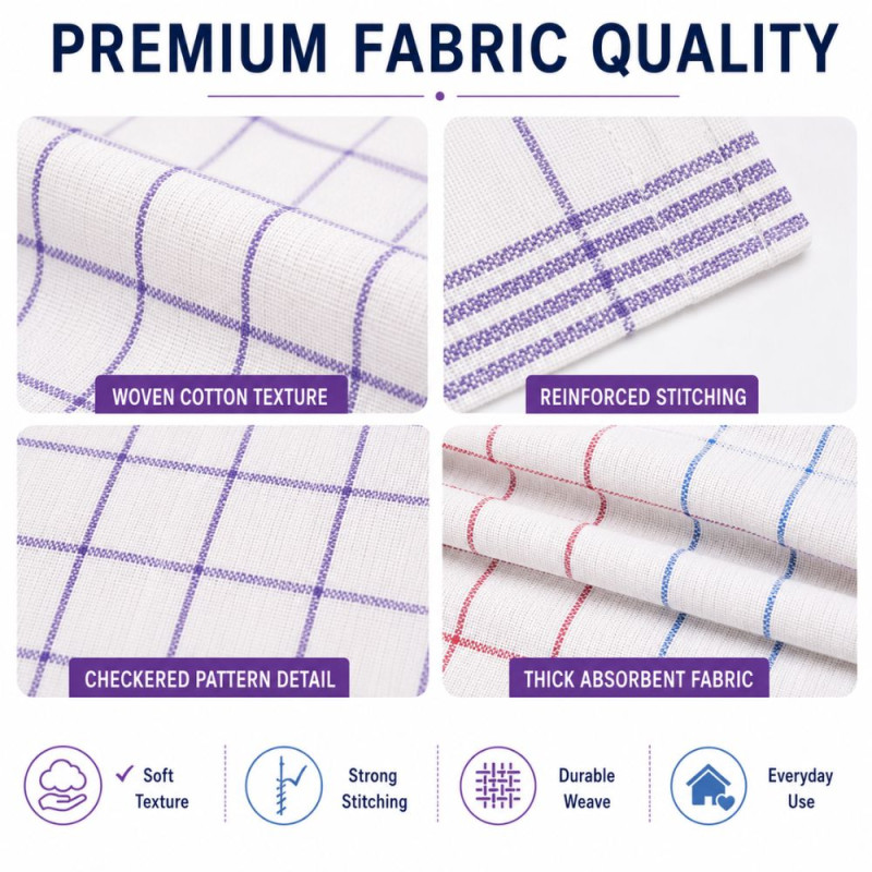 Cotton Cloud Kitchen Towel Set Designed for Home & Professional Cleaning – Multiple Color (H-68, W-52 cm)