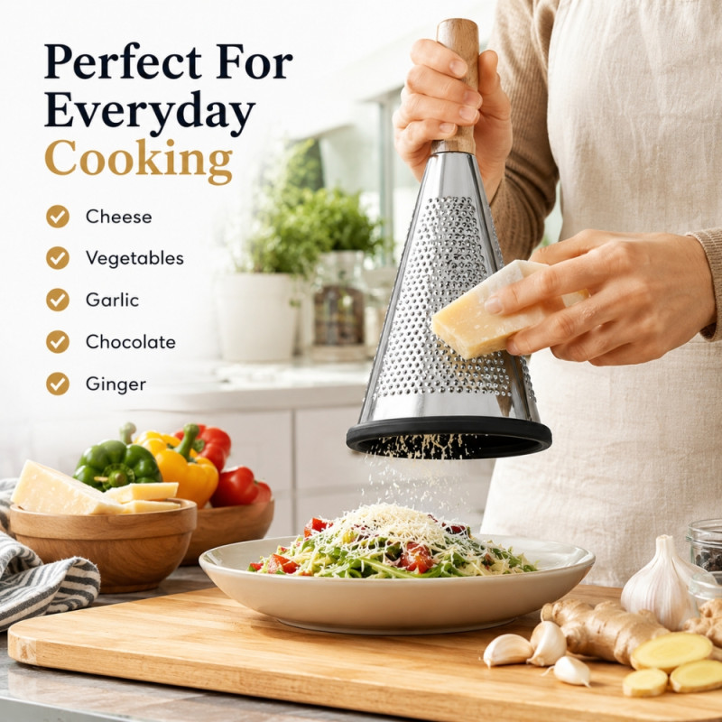 Professional 254M546 Grater – Silver Premium Quality (27x12cm)