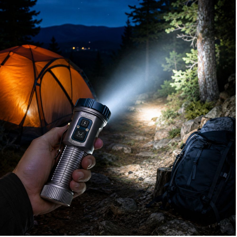Bright Silver F555X Flashlight