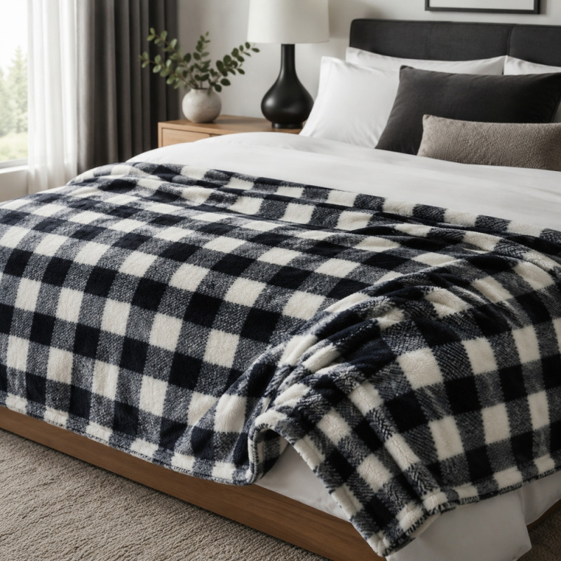 Checkered Throw Blanket