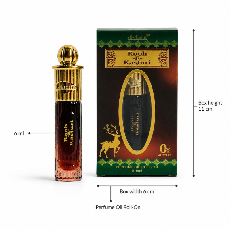 Al-Nuaim "Rooh-e-Kasturi" Perfume - 6ml roll on