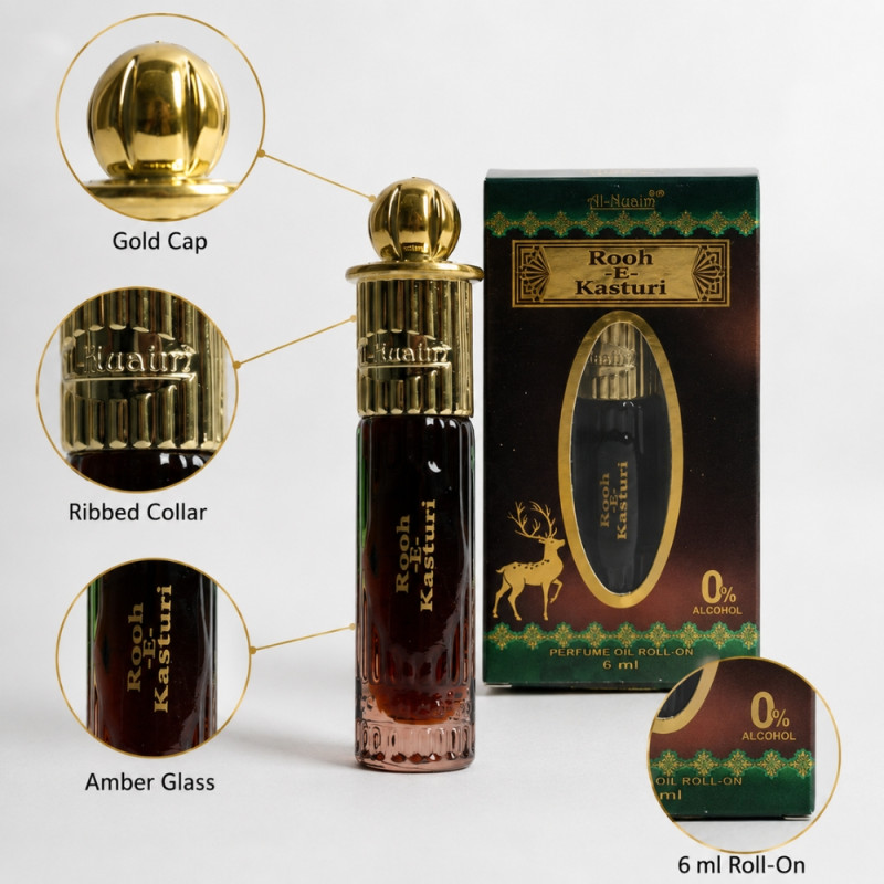 Al-Nuaim "Rooh-e-Kasturi" Perfume - 6ml roll on