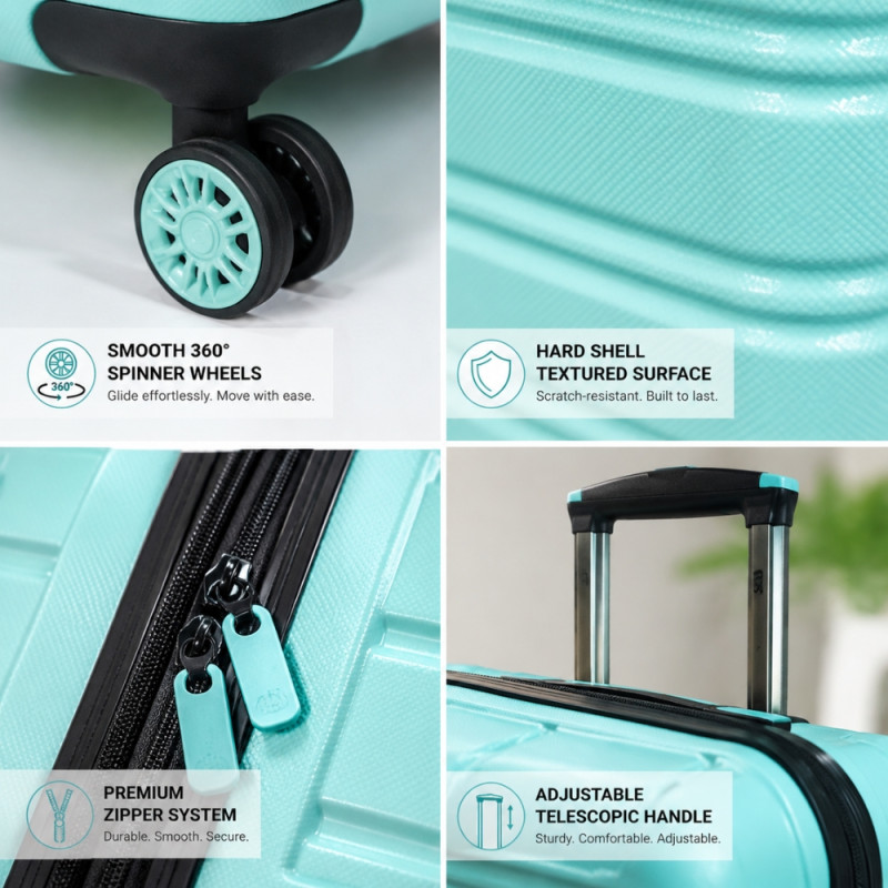 iFly Polypropylene (PP) Trolley 20" – Aqua