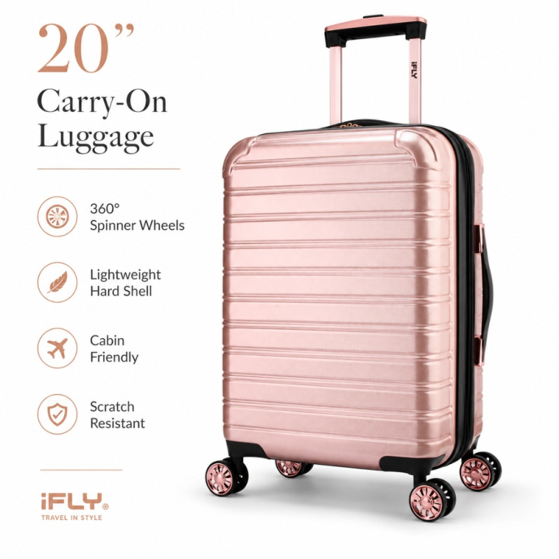 iFly Polypropylene (PP) Trolley 20" – Rose Gold