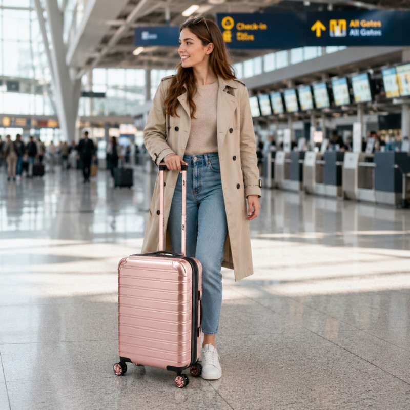 iFly Polypropylene (PP) Trolley 20" – Rose Gold