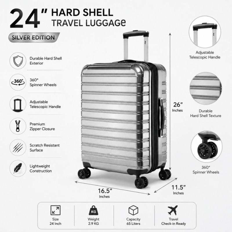 iFly Polypropylene (PP) Trolley 24" – Grey